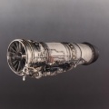 A General Electric series F110 jet engine with another Woodward control.